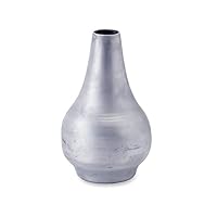 POSH Living 63960 Flower Pot, Silver, Size: Approx. φ4.5 inches (11.5 cm), H 7.5 inches (19 cm)