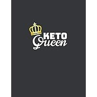 Keto Queen: Food Diary Planner, Daily Food Diary, Food Planner, Food Log Tracker 120 Pages Low Carb Diet Womens Keto Diet