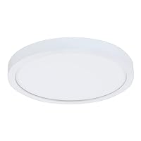 HALO 14 in LED Surface Mount Ceiling Light Fixture - Round Flat 5CCT