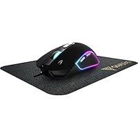 GAMDIAS Zeus M3 RGB Streaming Lighting Mouse and Mat, 7 Buttons, 7200DPI