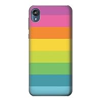 R2363 Rainbow Pattern Case Cover for Motorola Moto E6, Moto E (6th Gen)