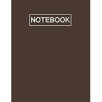 Notebook: Classic Notebook Walnut, Suitable For Men And Women Office Supplies, School Supplies, 180 Pages, 8.5 x 11 in