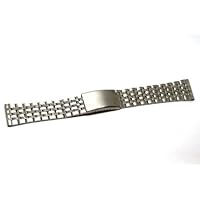 26MM Stainless Steel Silver Wide Metal Buckle Clasp Watch Band Strap
