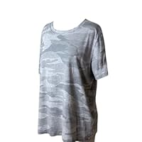 Splendid Womens Short Sleeve T-Shirt,Grey Camo,XX-Large
