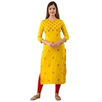 Jessica-Stuff Women Embroidered Rayon Straight Kurta (461)