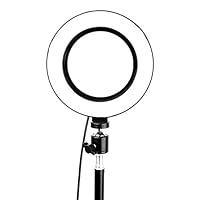 16CM 26cm Ring Light LED stepless dimming Beauty Fill Light Mobile Phone Live Light for All Mobile Phones, Cameras (26cm Ring Light)