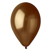 Toyland® Pack of 10-11 Inch Metallic Brown Latex Balloons - Party Decorations - Made in Italy