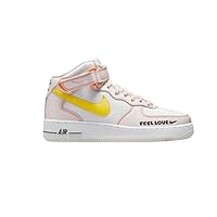 Air Force 1 '07 Mid Women's Sneakers (White/Opti Yellow/Pearl Pink/Action Green FD0869-100, US Footwear Size System, Adult, Women, Numeric, Medium, 5.5)