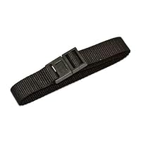 14MM BLACK NYLON ONE PIECE SLIP THRU LEASH WATCH BAND FITS IRONMAN AND EXPEDITION (THIN) WATERPROOF