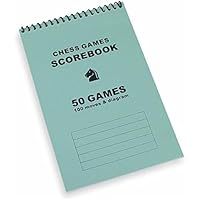 Chess Score Pad, Scoore Book with 50 Pages for Notation