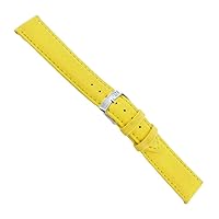 18mm Morellato Lorica Yellow Synthetic Leather Stitching Mens Watch Band EZ 2195