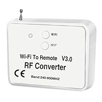 Universal Wireless Wifi to RF Converter Phone Instead Remote Control 240-930Mhz for Smart Home - (Color: White)