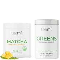 Teami Greens Powder & Matcha Green Tea - Immunity & Digestion - Double The Greens, Double The Benefits - 30 Day Supply