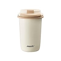 mosh! Latte Tumbler with Straw, 11.8 fl oz (350 ml), Thermal, Cold Insulation, Milk, Doshisha