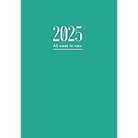 2025 Diary: A5 Week To View | Student Planner Dated From January To December | 12 Months Weekly Planner and Calendar | To-Do List and