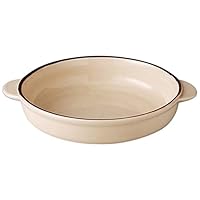 Romance 8-inch Round Au Gratin Dish Set of 10 [9.9 x 7.5 x 1.7 inches (22.7 x 19 x 4.2 cm), 17.8 oz (504 g); Oven Ware] [Hotels, Restaurants, Cafes, Western Tableware, Restaurants, Commercial Uses]