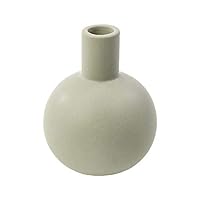 ASH Flower Base Long AS-LO-GY Gray Ash Vase Pottery Single Vase Home Time Gray