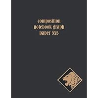 Composition Notebook Graph Paper 5x5: Squared planner gift for Architects, Engineers or Teachers (Leo Sign Brown)