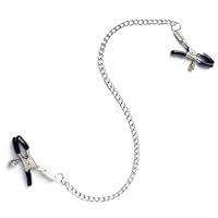 SM Adjustable Nipple Clamps with Chain, Ships Fast from US, Metal Non Piercing Jewelry Clips for Women, Sex Toy