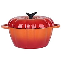 Ceramic Casserole Earthen Pot Cast Iron Oval Casserole Dish with Lid Non Stick Enamel Coating Good Sealing Lightweight for All Heat Source