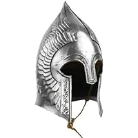 The King Decor Medieval Helmet, Warrior Helmet Halloween Costum Lord of The Ring Helmet, Gondor SCA LARP Helmet Silver