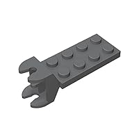 Gobricks GDS-1136 Hinge Plate 2 x 4 with Articulated Joint - Female Compatible with Lego 3640 All Major Brick,Building Blocks,Technical Parts,Assembles DIY (199 Dark Bluish Gray(072),12PCS)