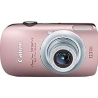 Canon PowerShot SD960IS 12.1 MP Digital Camera with 4x Wide Angle Optical Image Stabilized Zoom and 2.8-inch LCD (Pink)