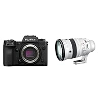 Fujifilm X-H2 Mirrorless Camera with Fujinon XF200mmF2 R LM OIS WR Lens + XF1.4X TC F2 Teleconverter Kit - Black