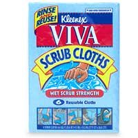 Viva Reusable Scrub Cloths - 6 ea
