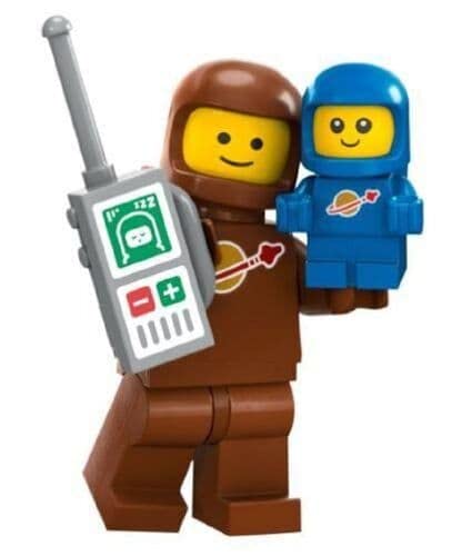 LEGO Collectable Minifigures Series 24 - Brown Astronaut and Spacebaby 71037