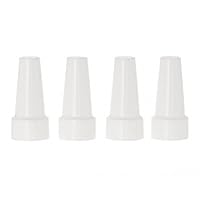 Ateco Covers, Plastic Caps for Cake Decorating Tubes, Set of 4 Baking Supplies, One Size, White