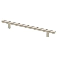 Liberty P02101-SS-C Bauhaus 6-5/16 in. (160mm) Kitchen Cabinet Hardware Drawer Handle Bar Pull, Stainless Steel