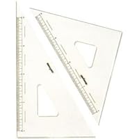 13131 Triangular Ruler with Scale 0.1 inch (3 mm) Thick, 5.9 inches (15 cm)