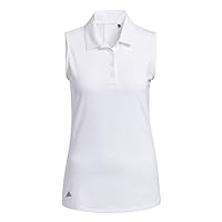 adidas Women's Ultimate365 Solid Sleeveless Golf Polo Shirt