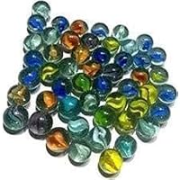 50 Piece Marbles - Colorful Glass Marble for Kids Games