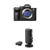 Bundle of Sony Alpha 7 IV Full-Frame Mirrorless Interchangeable Lens Camera,Body Only, Black + Sony Wireless Streaming Microphone ECM-S1