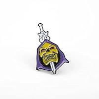 Skeletor Purple Hood Enamel Pin Masters of The Universe Badge Brooch Bag Clothes Lapel Cartoon Jewelry