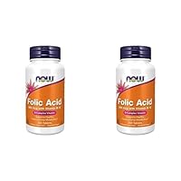 Supplements, Folic Acid 800 mcg + B-12 (Cyanocobalamin) 25 mcg, B Complex Vitamin, 250 Tablets (Pack of 2)