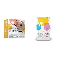 Milkflow Immune Support Breastfeeding Supplement Drink Mix Fenugreek-Free, Moringa | Elderberry Lemonade Flavor | 16 Pack+Milkscreen 30 Test Strips to Detect Alcohol in Breast Milk