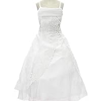 BNY Corner Flower Girl Dress Organza Overlay Double Spaghetti Straps for Any Events
