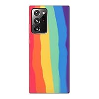 R3799 Cute Vertical Watercolor Rainbow Case Cover for Samsung Galaxy Note 20 Ultra, Ultra 5G