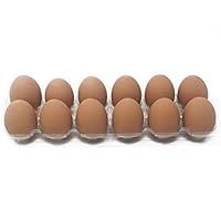 Ceramic Nest Eggs 12-Pack (Brown)