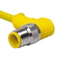 WSC 4T-2-RSM 31/CS10487 2 METER LENGTH, STRAIGHT MALE CONNECTOR, NICKEL PLATED BRASS COUPLING, MEDIUM PLUG BODY, DOUBLE ENDED, 7/8