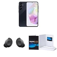 SAMSUNG Galaxy A35 5G A Series Cell Phone (Awesome Navy) + $40 Amazon Gift Card + $49.99 Buds FE (Graphite), 128GB Unlocked Android Smartphone, True Wireless Bluetooth Earbuds, US Version, 2024