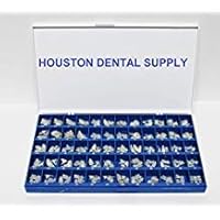 Polycarbonate Temporary Dental Crowns Box Kit 180 Pcs With Paper Guide Chart US SELLER HOUSTON DENTAL SUPPLY