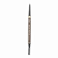 Brow Tech Matte Dual-Ended Eye Brow Pencil, Longwearing Formula, Dark Brown