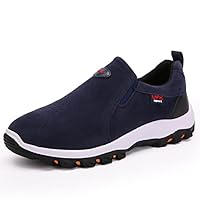 Men's Hiking Shoes Slip-On Outdoor Walking Travel Sneakers Low Top Soft Bottom Trail Running Trainers
