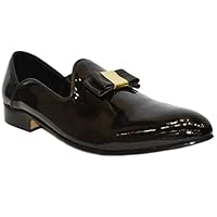 Handmade Black Patent Leather Loafers