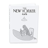 Notecard Wallet - Cats - 2 each of 5 iconic New Yorker cartoon cards, White (NYNW13)