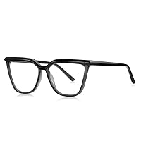 Cat Eye Oversized Reading Glasses Readers TR90 Frames Black